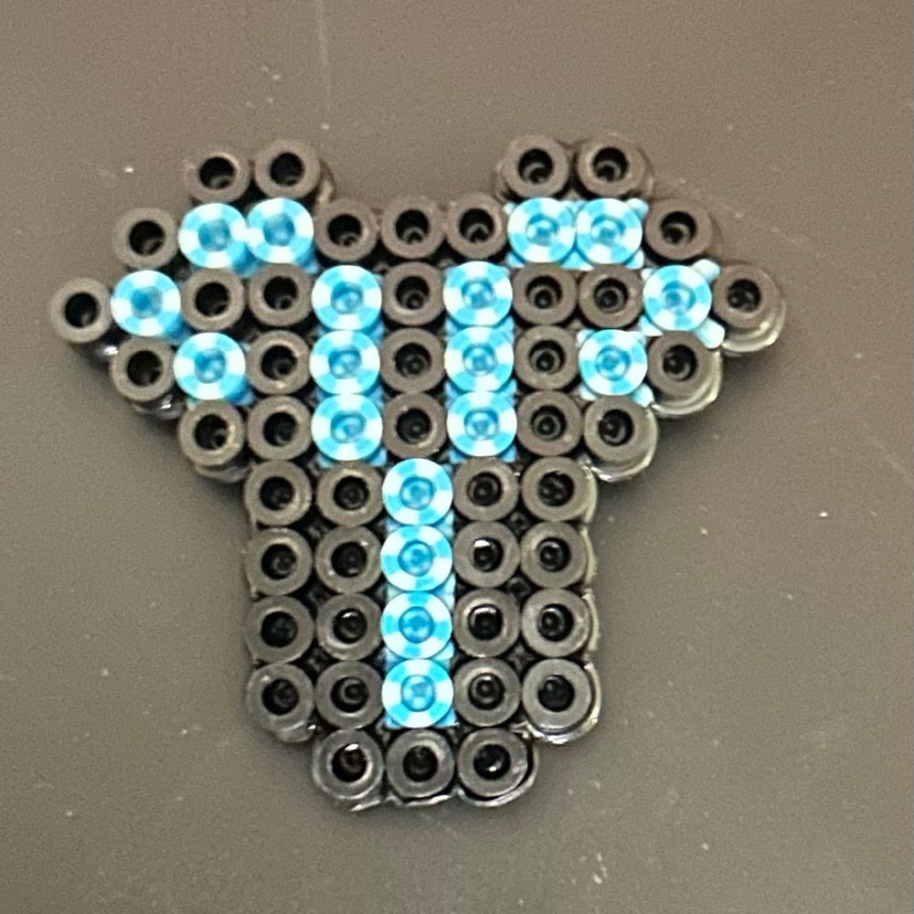 Aries zodiac sign Perler bead magnet